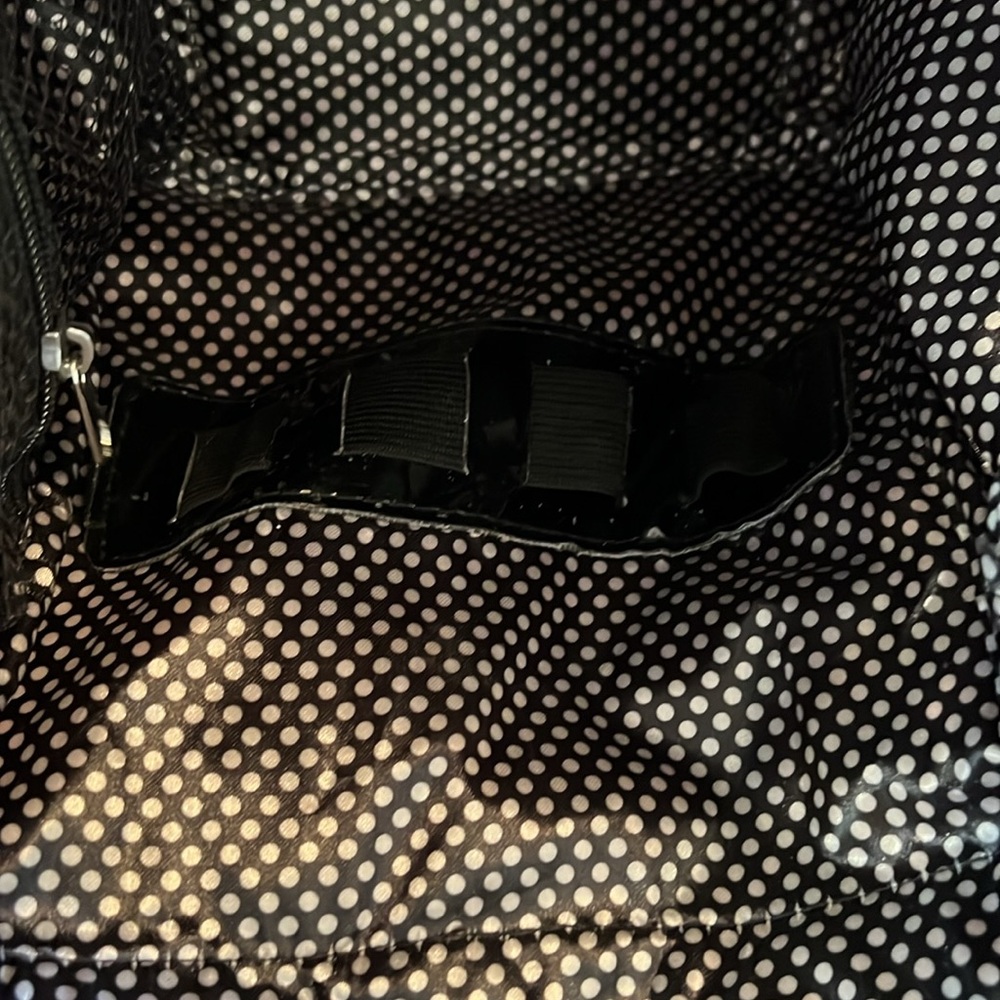 CABOODLES Polka Dot Black and White Make Up Bag - Picture 11 of 14